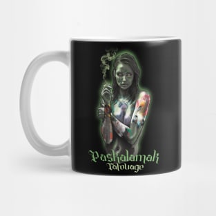 paskalamak pin up green Mug